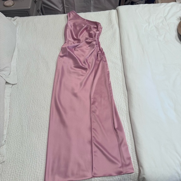 BHLDN One-Shoulder Orchid Purple Side-Slit Gown - Picture 2 of 5